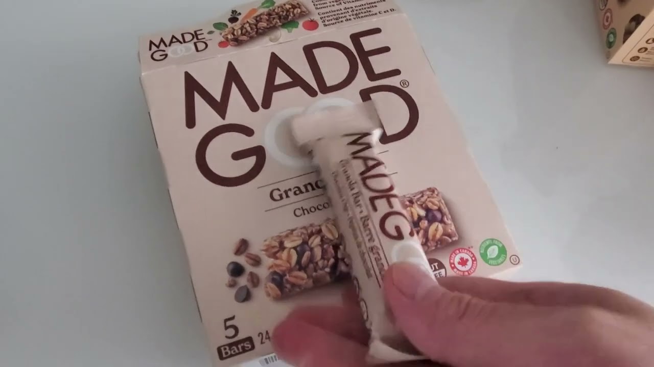 Review Made Good Granola Bars Chocolate Chip Vegan Dairy Gluten Free