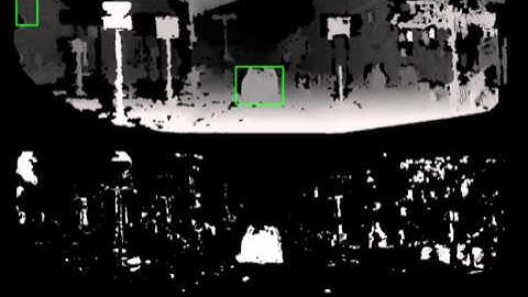 Moving object detection from disparity maps
