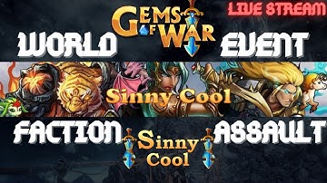 World Event Teams Faction Assault team | Gems of War Event Guide | No mythic teams for both events