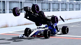 F1 Formula Car Race Crashes #3 ⚠️ - BeamNG Drive Crashes   //   LuciferNG Drive