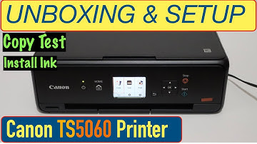 Canon Pixma TS5060 SetUp, Unboxing, Quick Test, Install Ink, Scan Alignment Page & Review !!