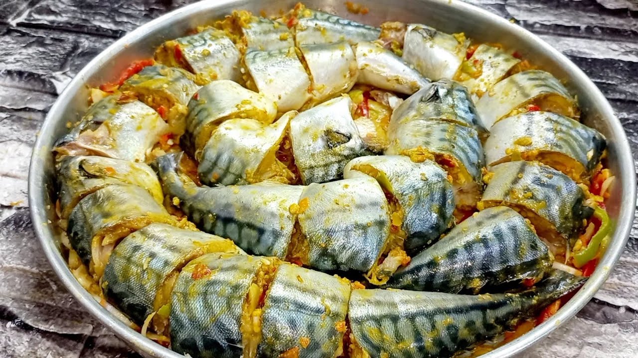 اوعي تقليه ولا تشويه حطيه في الصينيه وفي الفرن شوحيه (السمك التونه) بدون ولا نقطه زيت