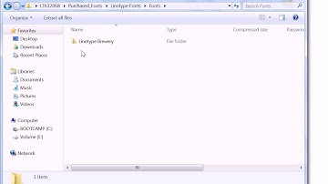 How to install OpenType Fonts under Windows 7