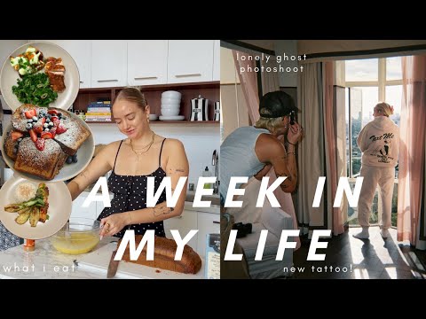 a week in my life: what i eat, photoshoot, new tattoo | vlog