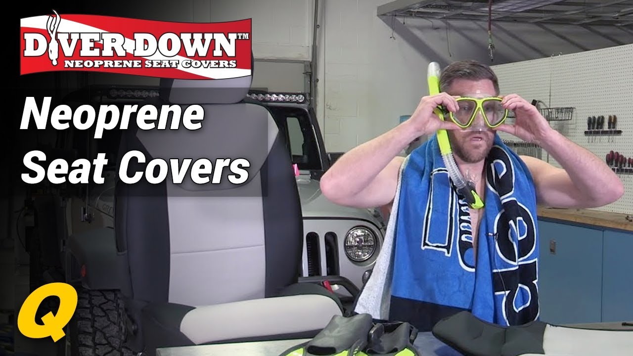 Quadratec Diver Down Neoprene Seat Covers - YouTube