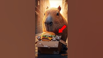 🍔 Capibara gespot bij het stelen van deze burger... Maar iedereen begreep het verkeerd 😭 #shorts