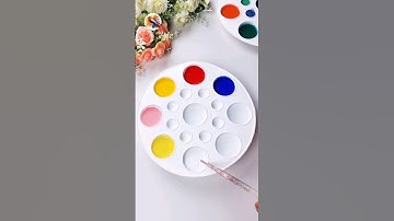 How to create 13 new colors from 3 primary colors #colormixing #paintmixing #colors #shorts