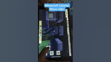 Minecraft tutorial # wave  rider 🌊