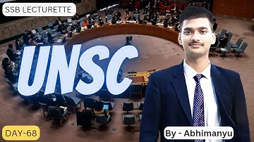 || UNSC || SSB Lecturette || DAY-68