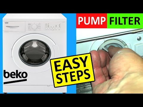 How to remove and clean filter on Beko Washing Machine & keep it