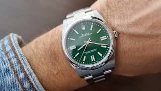 Rolex 41 mm Oyster Perpetual 124300-0005 green dial