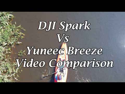 Video Comparison of DJI Spark vs Yuneec Breeze