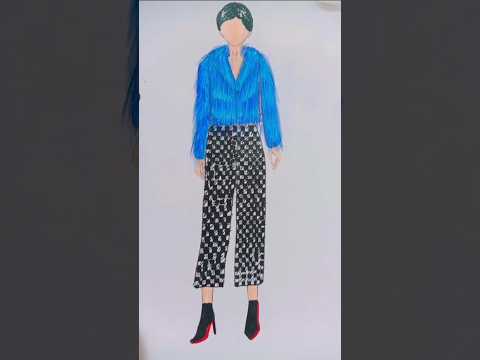 رسم ملابس شتوية الفصل المفضل  اكسبلور  ازياء