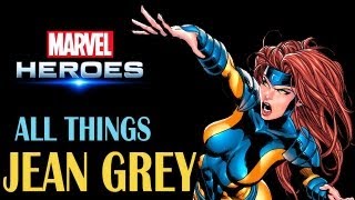 Marvel Heroes: All things Jean Grey Phoenix - All powers, Skills, Ultimate Power, Costumes and more!