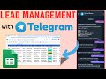 Ultimate Telegram Bot for Lead Management #googlesheets #appsscript