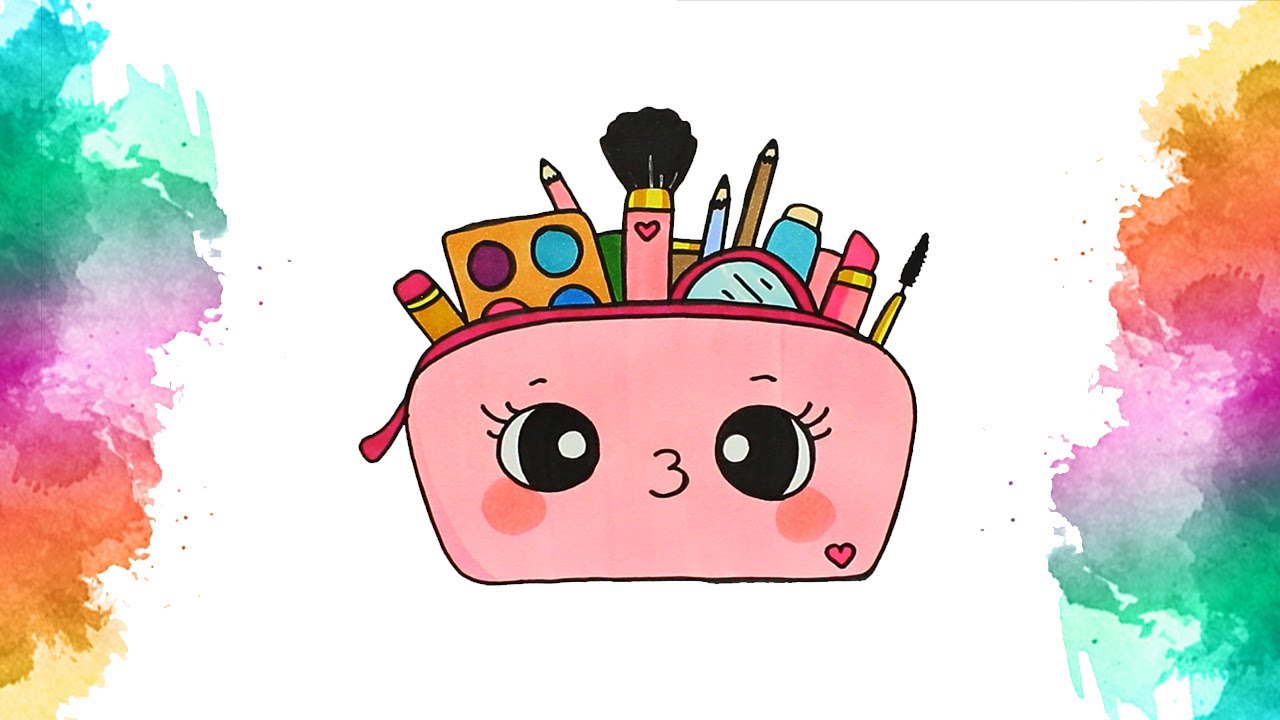 Como desenhar Maquiagem kawaii fofa ❤ desenho para desenhar 😍 desenhando  desenhos. 