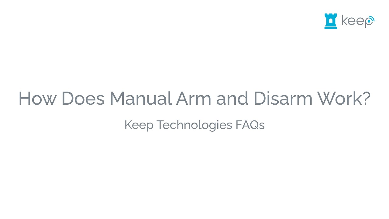 How Does Manual Arm and Disarm Work - YouTube