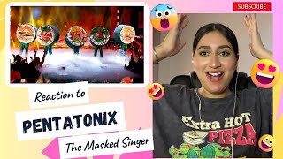 HOLY CRAP ! The Masked Singer - California Roll (Pentatonix) - All Performances first time REACTION