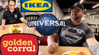 Day in the Life | Eating Golden Corral Buffet, Shopping at IKEA, Universal Studios City Walk 🌍