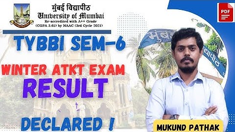 BBI SEM-VI Atkt Result Declared l Mumbai University l Mukund Sir 