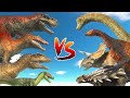 CARNIVORE DINOSAURS vs HERBIVORE DINOSAURS - Animal Revolt Battle Simulator