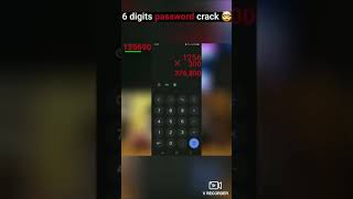 6 digits password crack #shorts