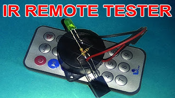 How to make a Simple IR Remote Control Tester Circuit