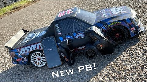 Arrma Infraction speed run! 140mph! Stock chassis! Castle 1700kv XLX2 GRP SMC DX5 PRO AVC