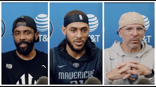 Dallas Mavs Interviews Before LA Clippers Playoff Matchup: Kyrie Irving, Daniel Gafford, Jason Kidd