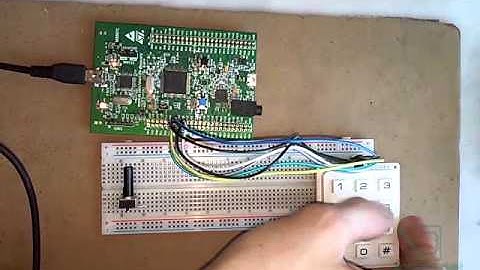 Подключение матричной клавиатуры к STM32F4Discovery