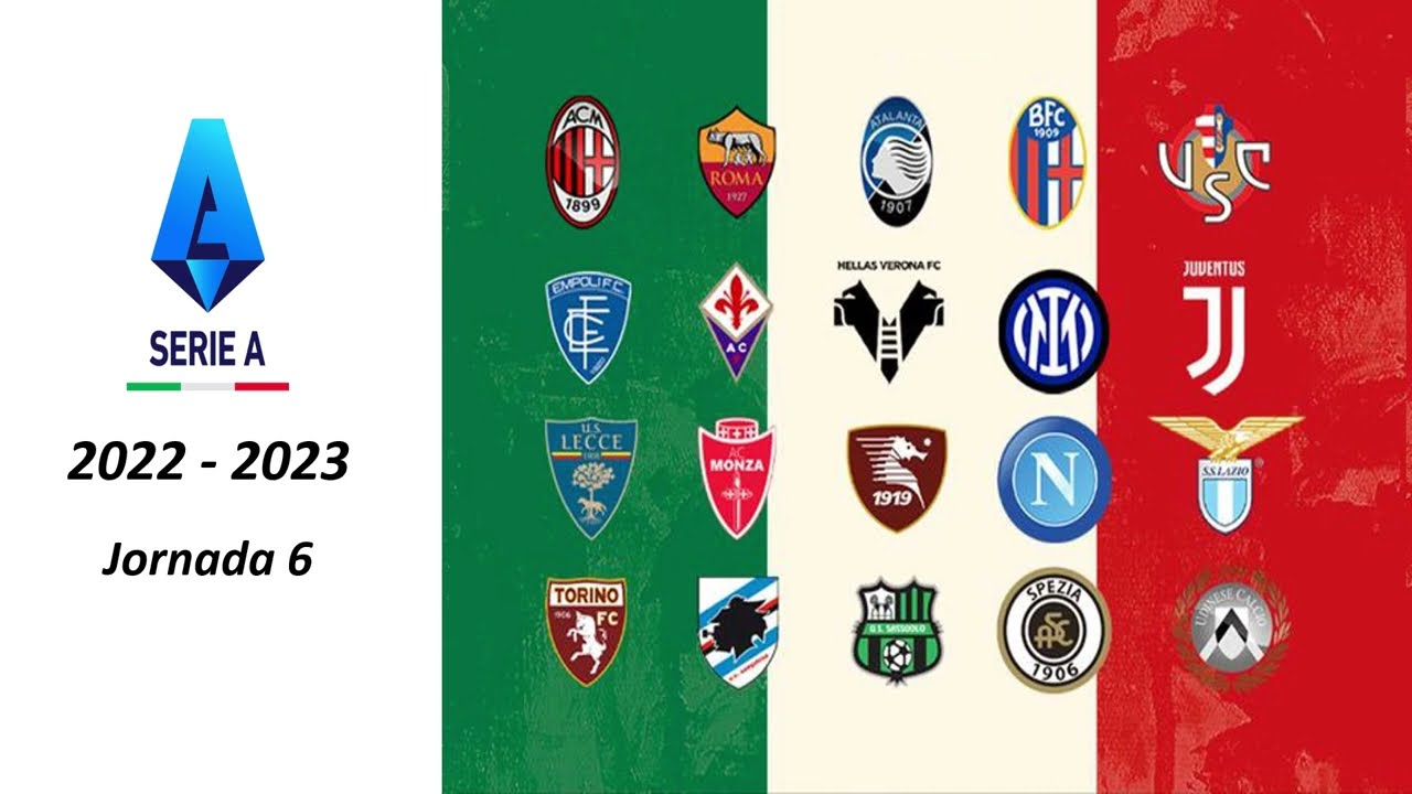 Resumen de la JORNADA 6 de la LIGA ITALIANA Temporada 20222023