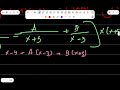 Integration by partial fractions