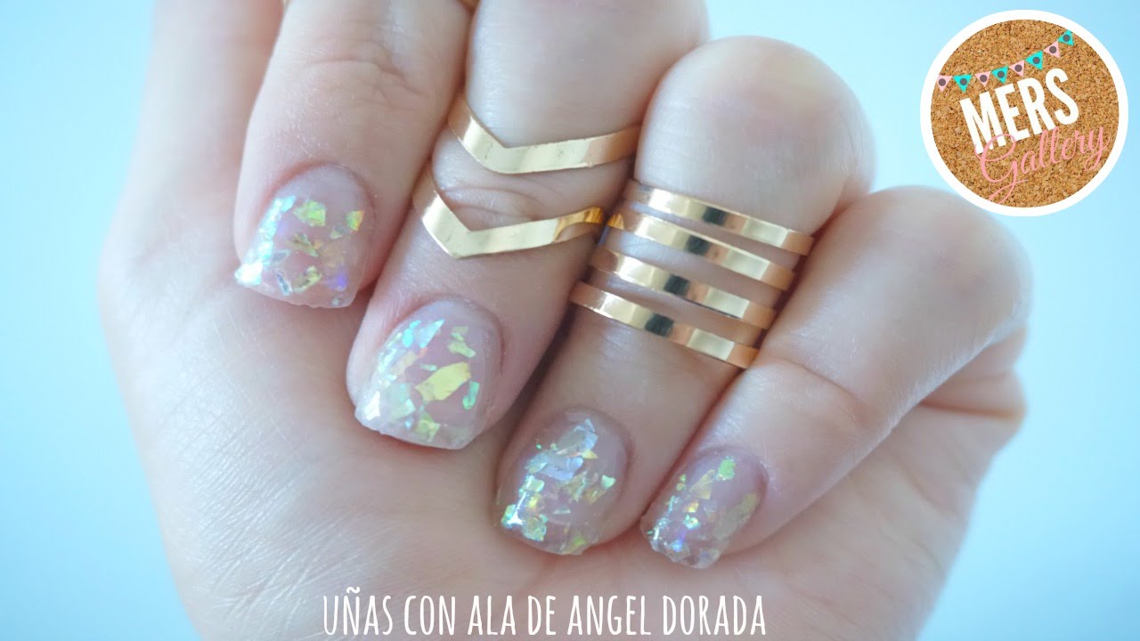 Uñas con Ala de Angel Dorada I Mers Gallery - thptnganamst.edu.vn