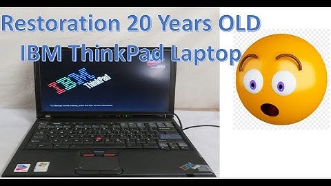 Restoration 20 Years Old Vintage IBM ThinkPad Laptop - Restore and Repair IBM Vintage ThinkPad