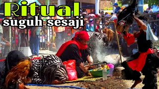 Beginilah Ritual suguh sesaji versi jaranan turonggo wilis