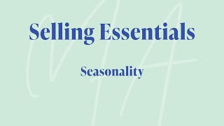 Selling Essentials - Seasonality