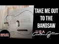 USA Custom Guitars ROCK YOUR BODY build, on my bandsaw