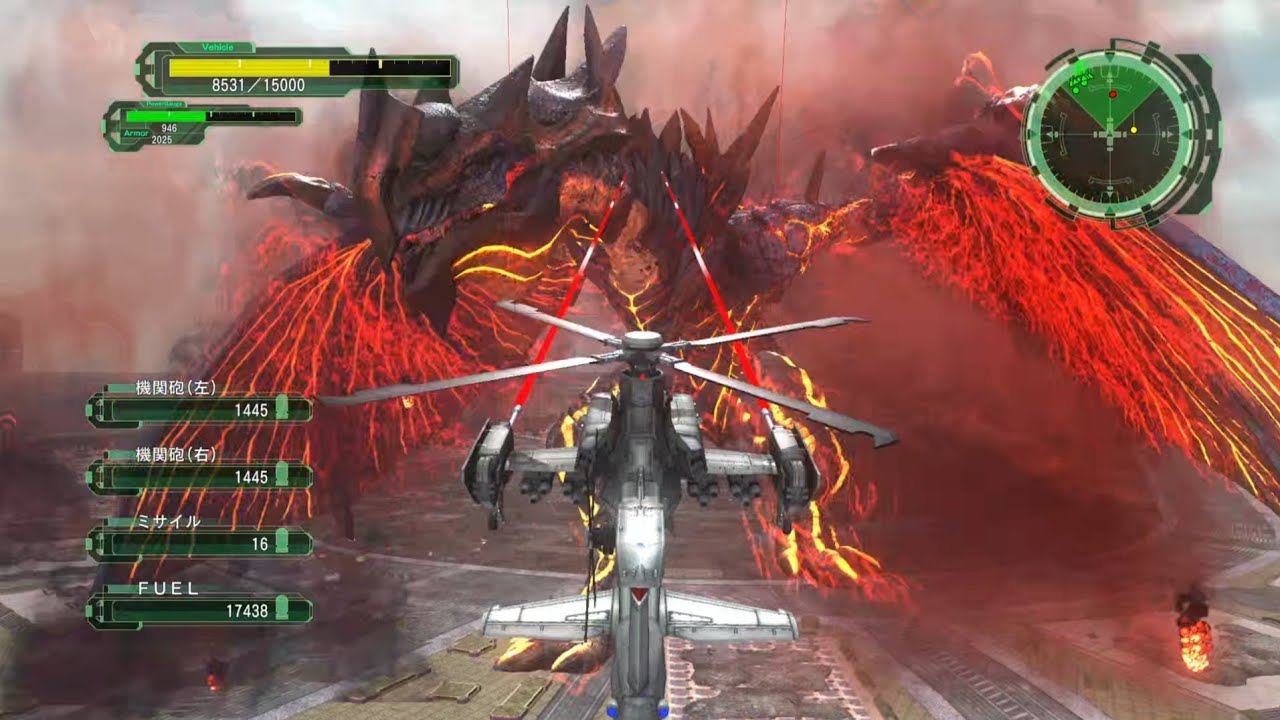 【地球防衛軍6】ヘリ VS グラウコス ヘリ縛り M105 第二次怪鳥撃滅計画 INF エアレイダー