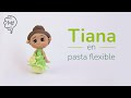 Tiana-La princesa y el sapo-Princesas en pasta flexible-How to model Tiana- Disney princess
