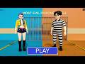 RUMI &amp; JINU PRISON RUN! Obby roblox Gameplay Walkthrough No Death 4K