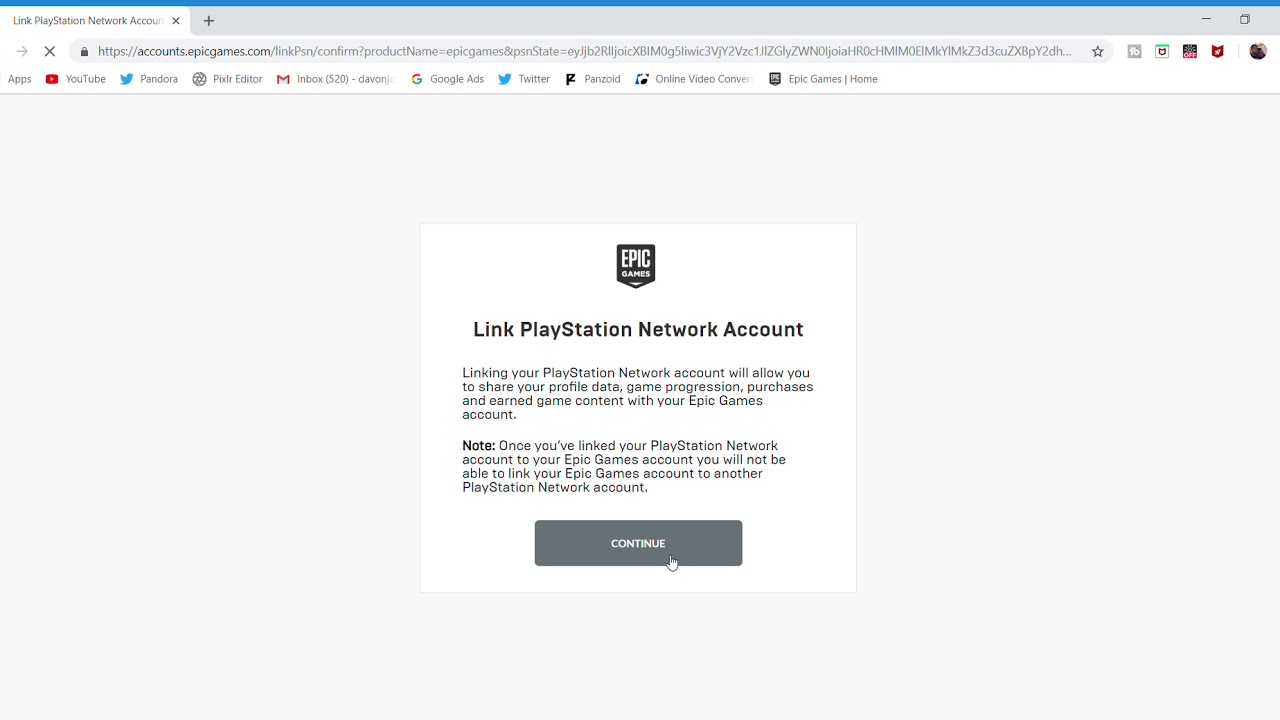 Cannot Link Psn Xbox Account To Epic Account Youtube