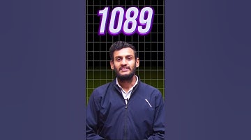 Interesting Facts about Number 1089 | Palindrome #mathsfacts #shorts #ytshorts
