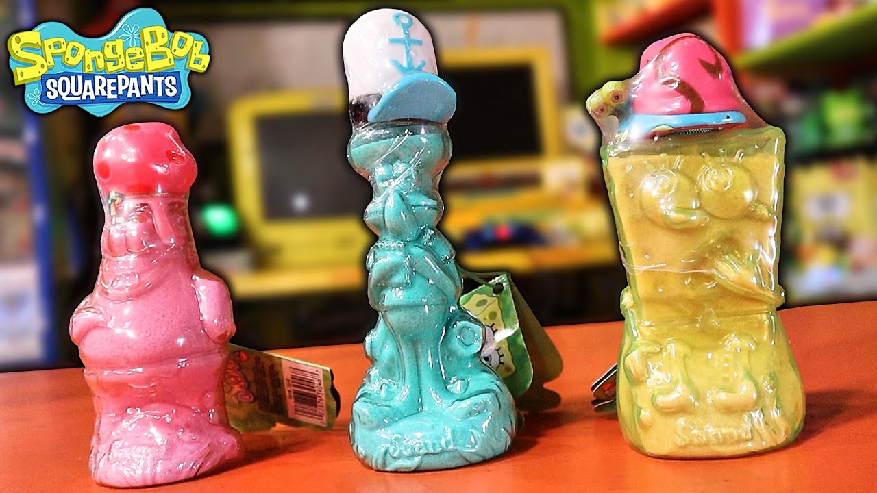 2002 Spongebob Squarepants Sqand Entire Set Of 3 (SPONGEBOB, PATRICK, SQUIDWARD) REVIEW / BREAKDOWN
