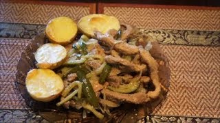 Свинина жареная со свежими огурцами Свинина жареная со свежими огурцами