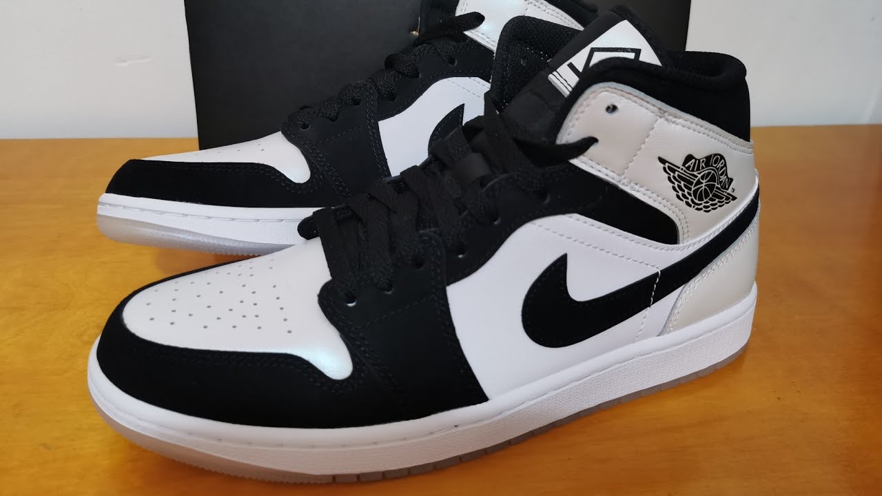Air Jordan 1 Mid Se Diamond Shorts On Feet Youtube