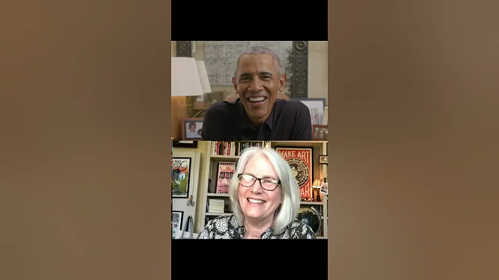 President Barack Obama visits Karen Hayes of Parna...