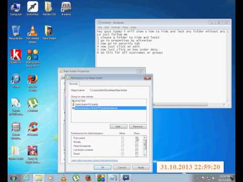 How To Lock And Hide Folders
