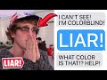 r/EntitledParents | ENTITLED PARENT FAKES BEING COLORBLIND!