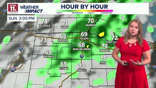 Scattered thunderstorms and showers expected Sunday | WTOL 11 Weather