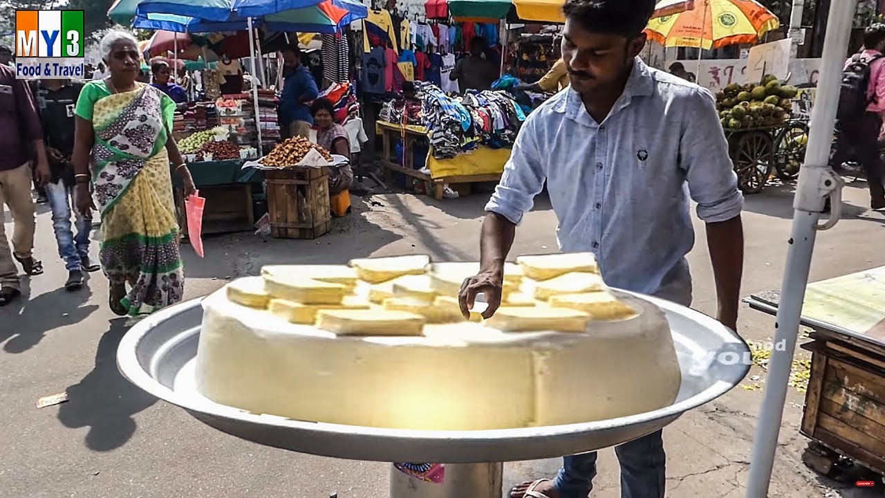 Milk Puddning Colostrum Milk On Streets - Street Food | STREET FOOD